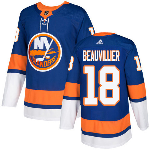 Adidas Islanders #18 Anthony Beauvillier Royal Blue Home Authentic Stitched Youth NHL Jersey